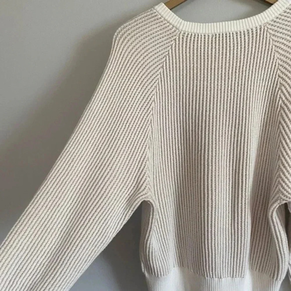 Splendid Cream and Metallic Gold Knit Sweater - Picture 12 of 12